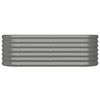 Letto Giardino Acciaio Zincato 114x40x36 cm Grigio | homemem39