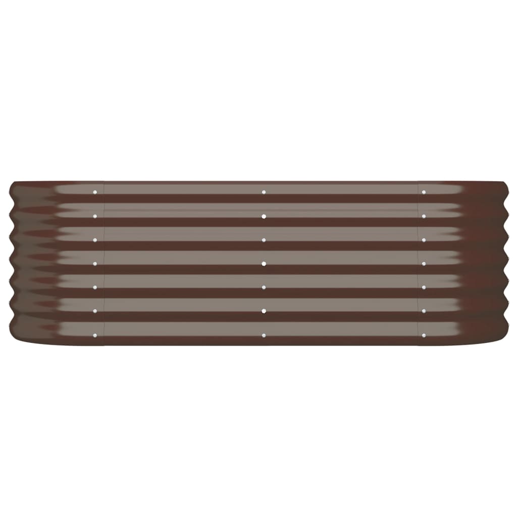 Letto Giardino Acciaio Zincato 114x40x36cm Marrone
