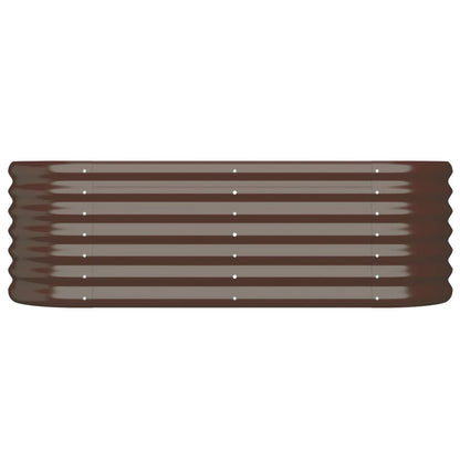 Letto Giardino Acciaio Zincato 114x40x36cm Marrone