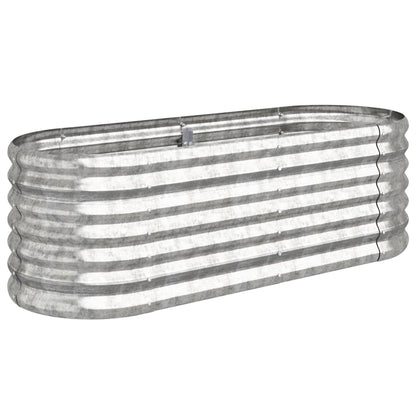 Letto Giardino Acciaio Zincato 114x40x36cm Argento | homemem39