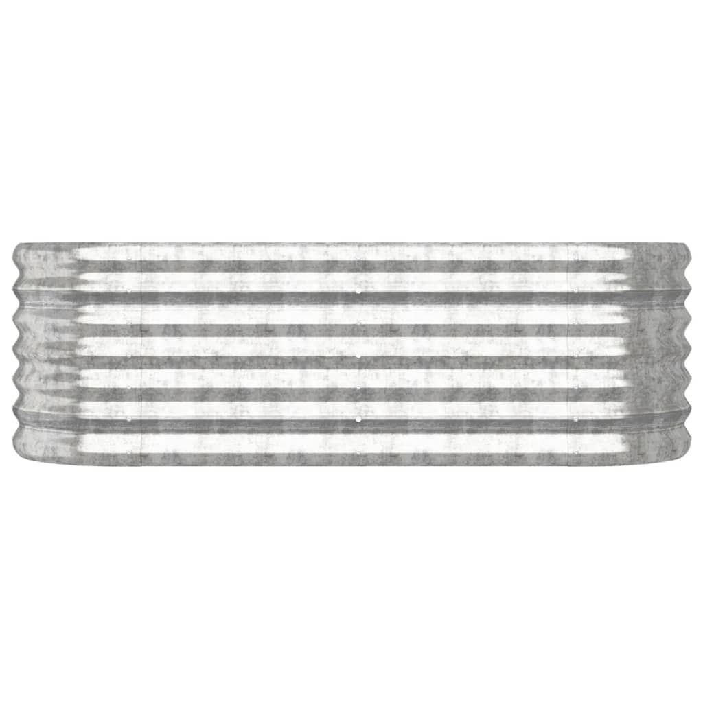 Letto Giardino Acciaio Verniciato a Polvere 114x40x36cm Argento - homemem39