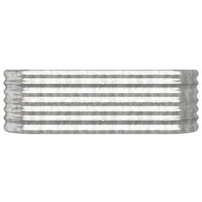 Letto Giardino Acciaio Verniciato a Polvere 114x40x36cm Argento - homemem39