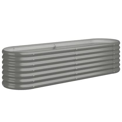 Letto Giardino Acciaio Zincato 152x40x36 cm Grigio