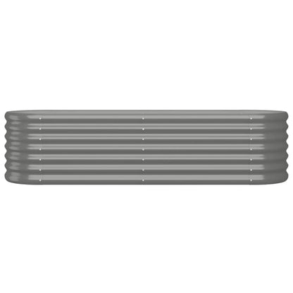 Letto Giardino Acciaio Zincato 152x40x36 cm Grigio | homemem39