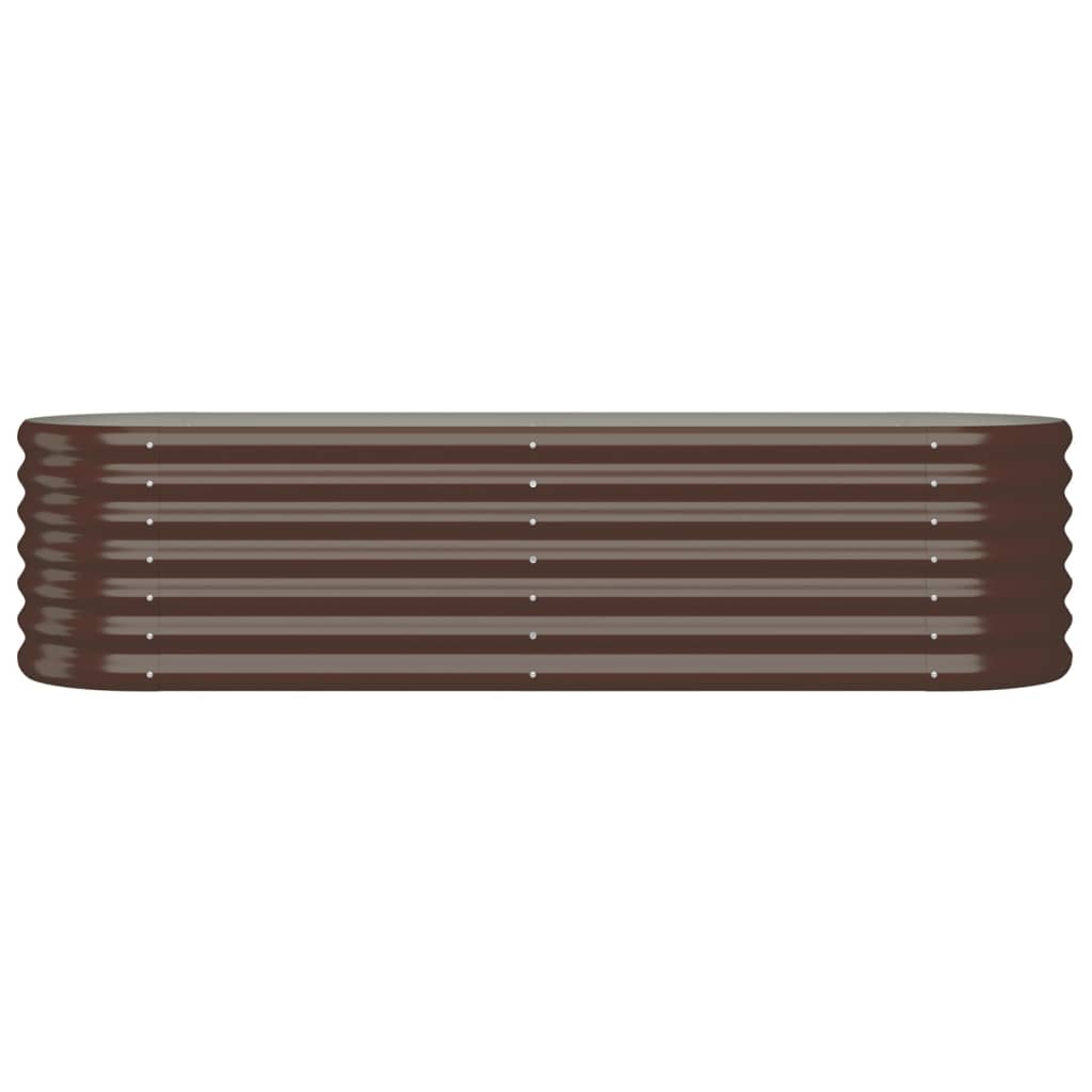 Letto Giardino Acciaio Zincato 152x40x36cm Marrone | homemem39