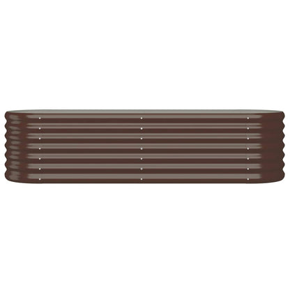 Letto Giardino Acciaio Zincato 152x40x36cm Marrone | homemem39