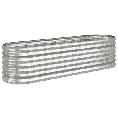 Letto Giardino Acciaio Zincato 152x40x36cm Argento | homemem39