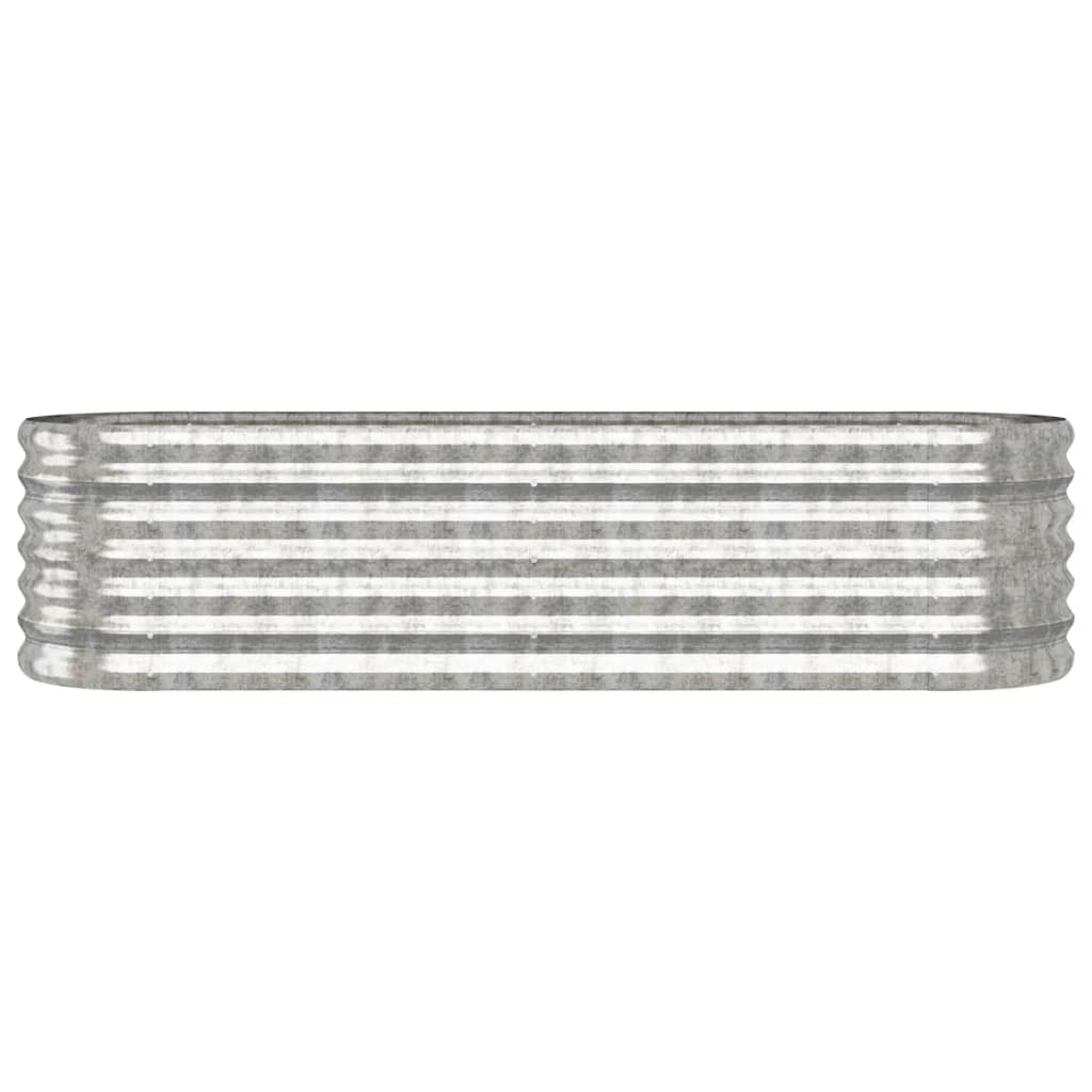Letto Giardino Acciaio Zincato 152x40x36cm Argento | homemem39