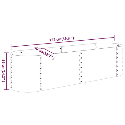 Letto Giardino Acciaio Zincato 152x40x36cm Argento | homemem39