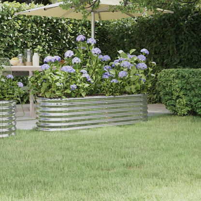 Letto Giardino Acciaio Zincato 152x40x36cm Argento | homemem39