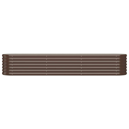 Letto Giardino Acciaio Zincato 224x40x36cm Marrone | homemem39