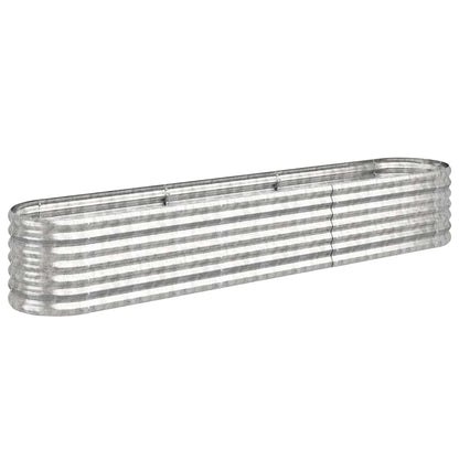 Letto Giardino Acciaio Zincato 224x40x36cm Argento | homemem39