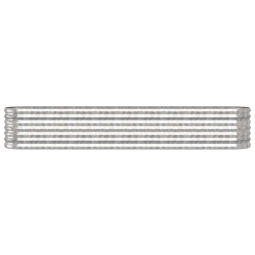 Letto Giardino Acciaio Zincato 224x40x36cm Argento | homemem39