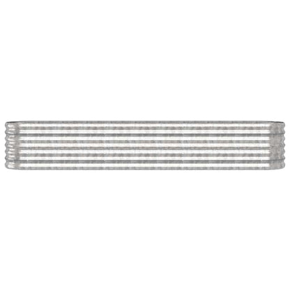 Letto Giardino Acciaio Zincato 224x40x36cm Argento | homemem39
