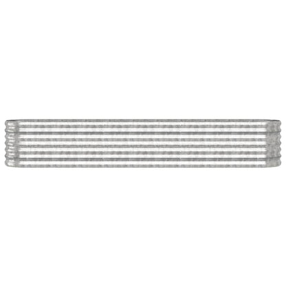 Letto Giardino Acciaio Verniciato a Polvere 224x40x36cm Argento - homemem39
