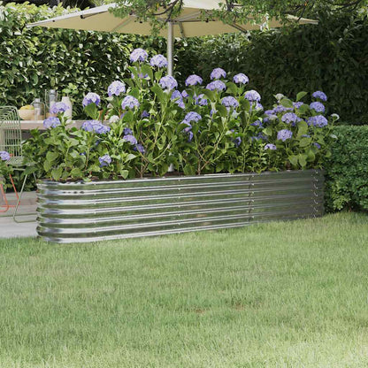 Letto Giardino Acciaio Zincato 224x40x36cm Argento | homemem39