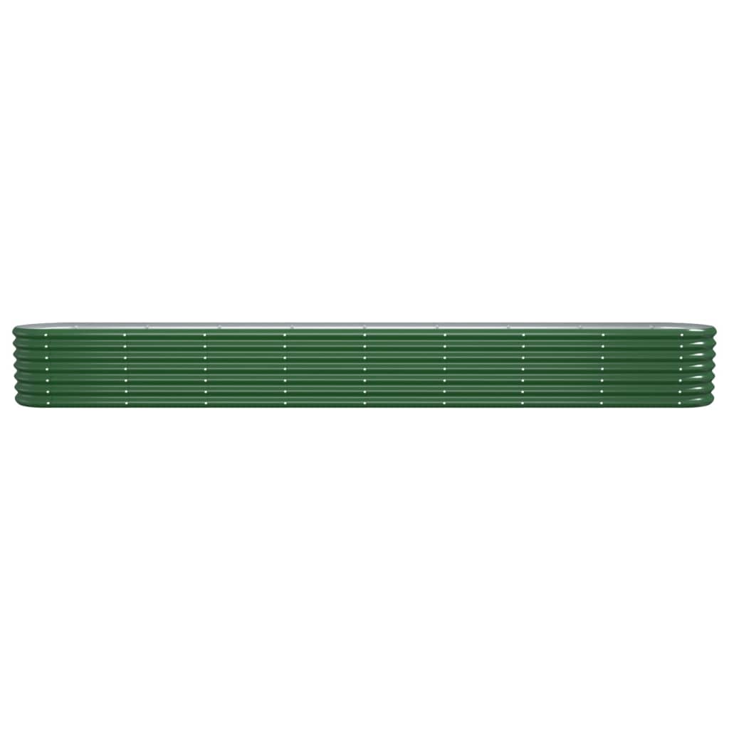 Letto Giardino Acciaio Zincato 332x40x36 cm Verde | homemem39