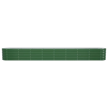 Letto Giardino Acciaio Zincato 332x40x36 cm Verde | homemem39