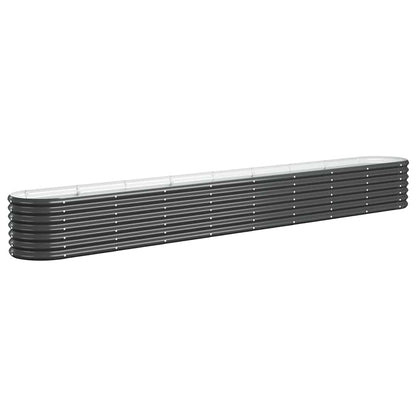 Letto da Giardino in Acciaio Zincato 332x40x36 cm Antracite | homemem39