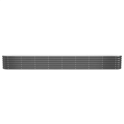 Letto da Giardino in Acciaio Zincato 332x40x36 cm Antracite | homemem39