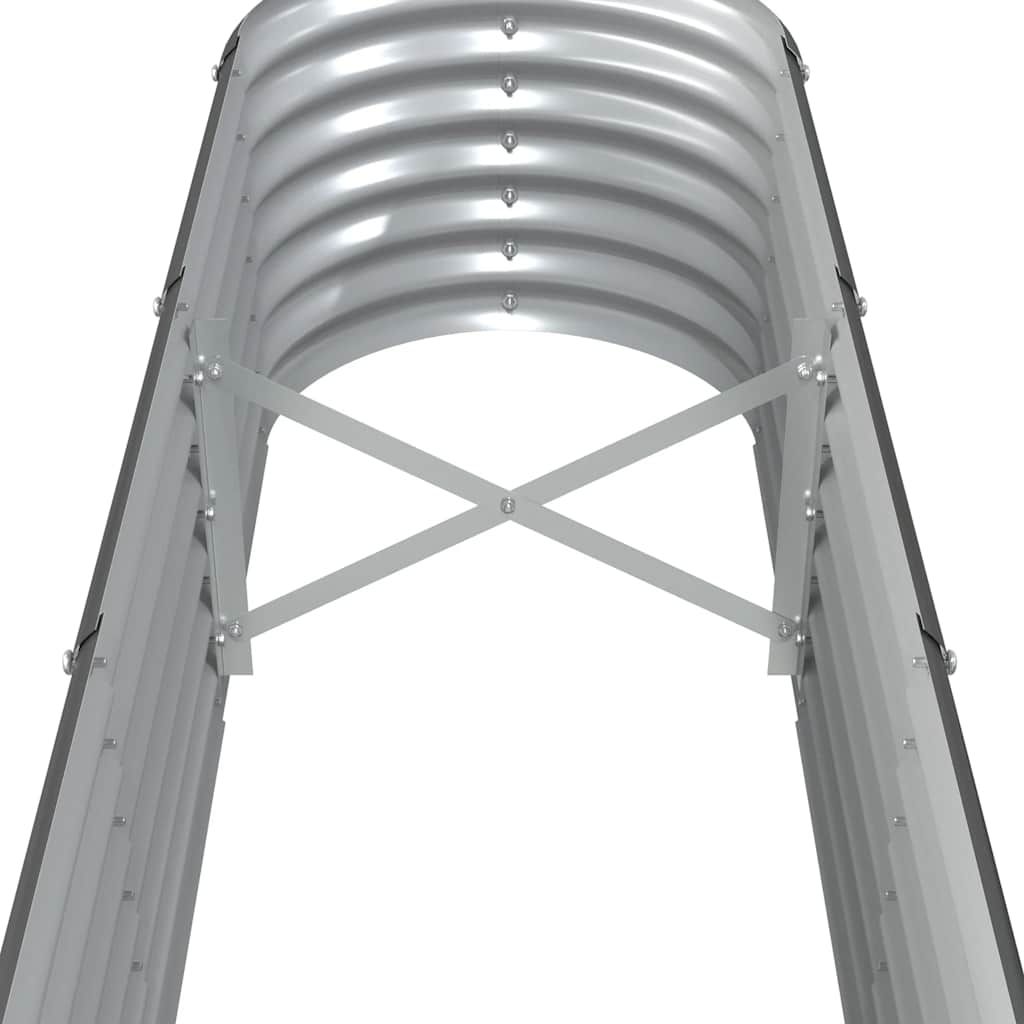 Letto da Giardino in Acciaio Zincato 332x40x36 cm Antracite | homemem39
