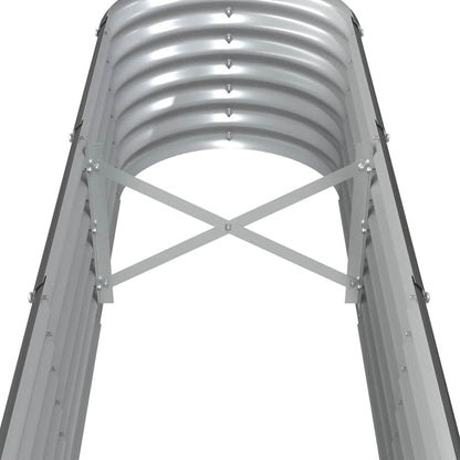 Letto da Giardino in Acciaio Zincato 332x40x36 cm Antracite | homemem39