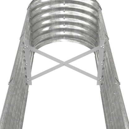Letto Giardino Acciaio Zincato 332x40x36cm Argento | homemem39
