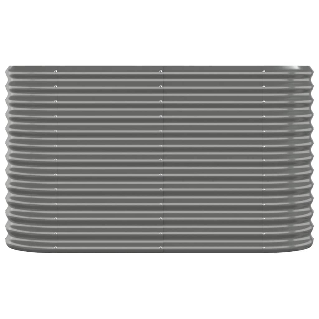 Letto Giardino Acciaio Zincato 114x40x68 cm Grigio - homemem39