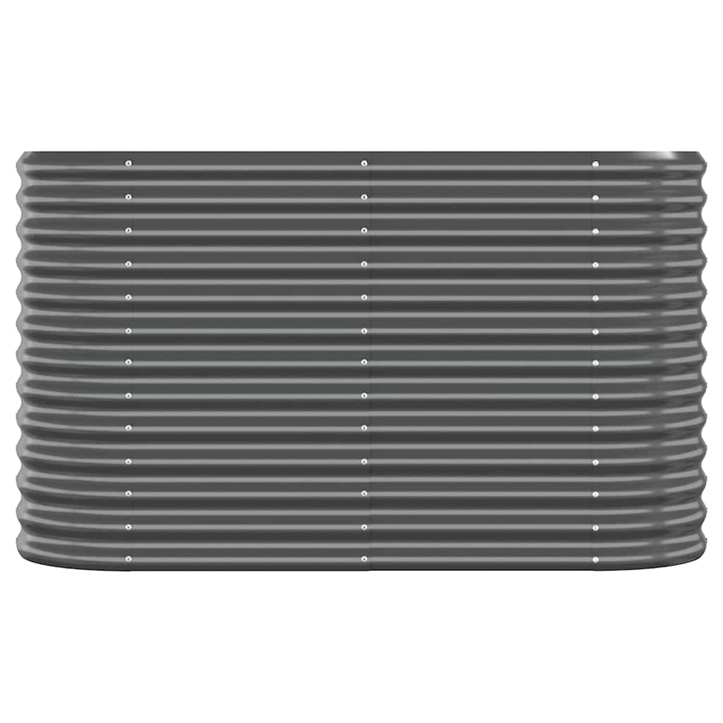 Letto da Giardino in Acciaio Zincato 114x40x68 cm Antracite | homemem39