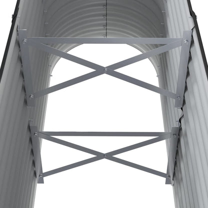 Letto da Giardino in Acciaio Zincato 114x40x68 cm Antracite - homemem39