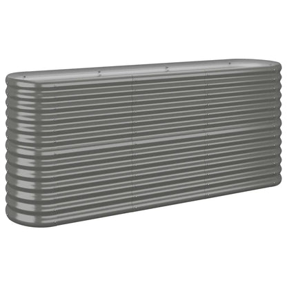Letto Giardino Acciaio Zincato 152x40x68 cm Grigio