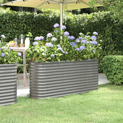 Letto Giardino Acciaio Zincato 152x40x68 cm Grigio