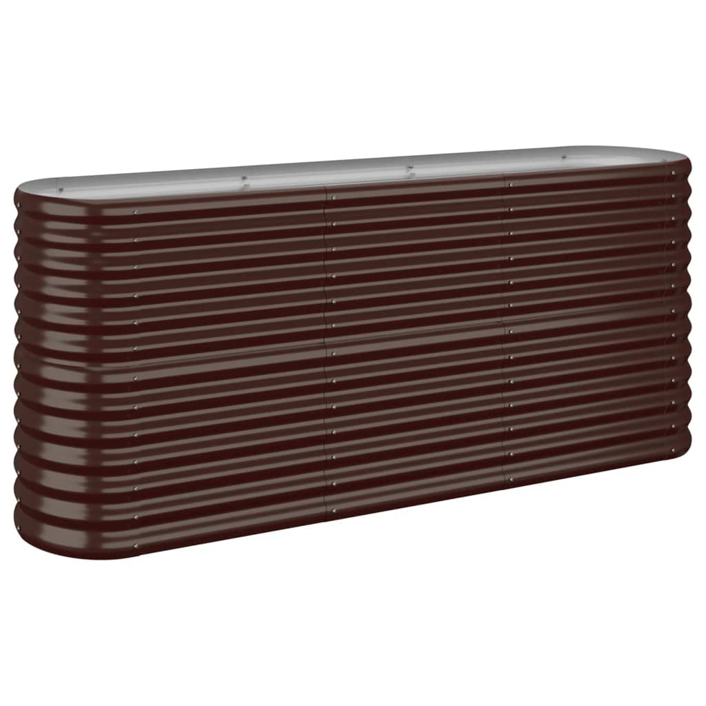Letto Giardino Acciaio Zincato 152x40x68cm Marrone | homemem39