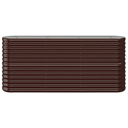 Letto Giardino Acciaio Zincato 152x40x68cm Marrone