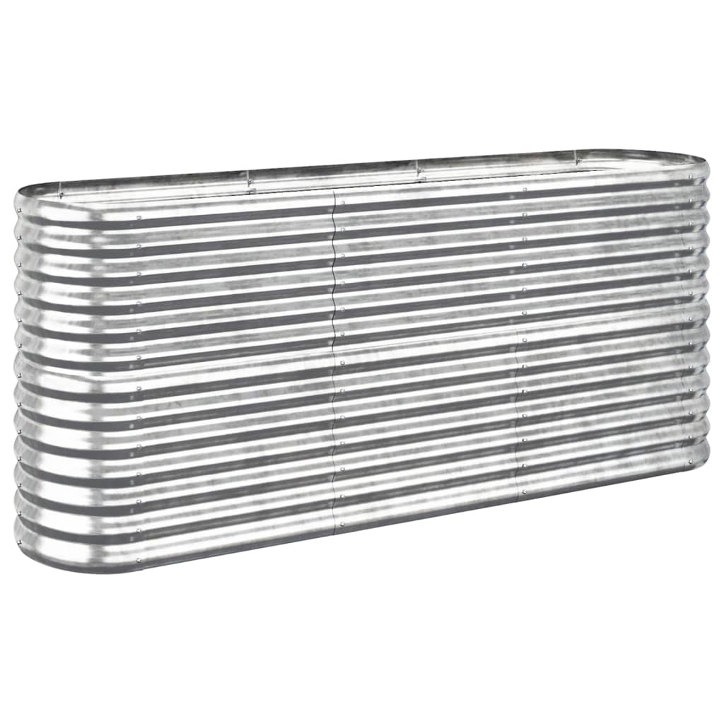 Letto Giardino Acciaio Zincato 152x40x68cm Argento