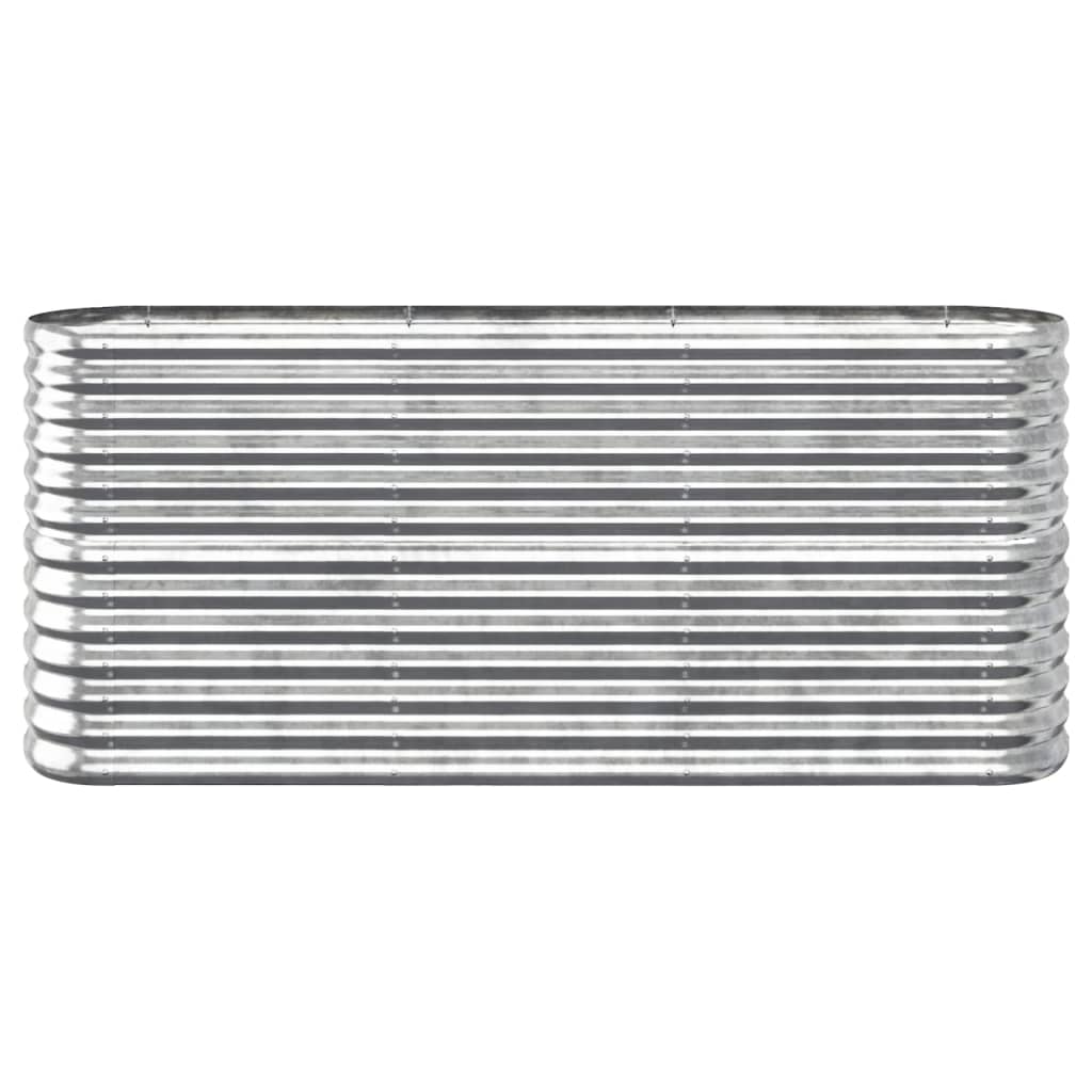 Letto Giardino Acciaio Zincato 152x40x68cm Argento