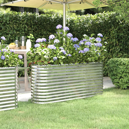Letto Giardino Acciaio Zincato 152x40x68cm Argento