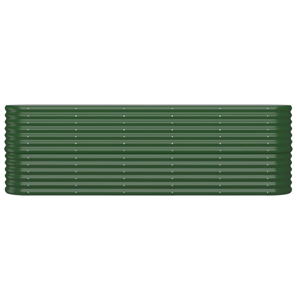 Letto Giardino Acciaio Zincato 224x40x68 cm Verde | homemem39