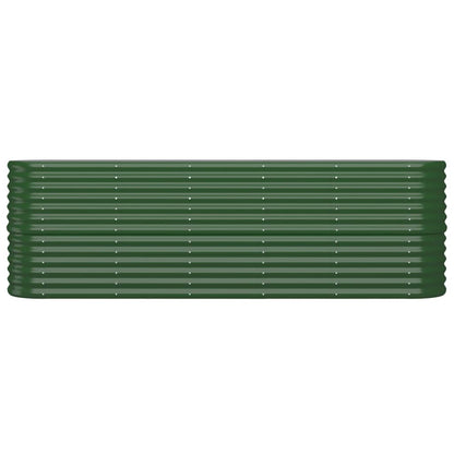 Letto Giardino Acciaio Zincato 224x40x68 cm Verde | homemem39