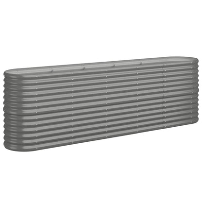 Letto Giardino Acciaio Zincato 224x40x68 cm Grigio | homemem39