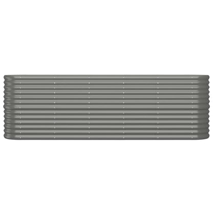 Letto Giardino Acciaio Zincato 224x40x68 cm Grigio | homemem39