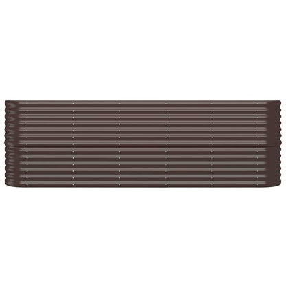 Letto Giardino Acciaio Zincato 224x40x68cm Marrone | homemem39