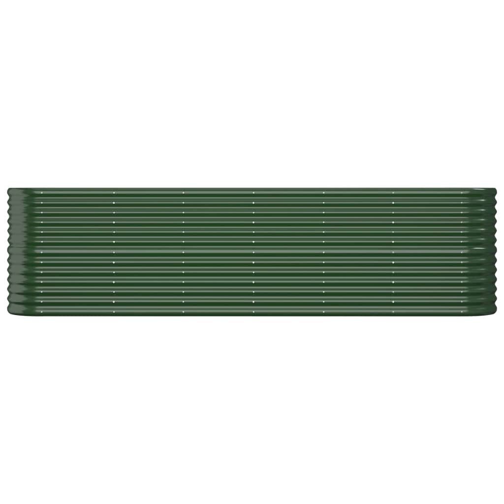 Letto Giardino Acciaio Zincato 260x40x68 cm Verde - homemem39