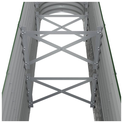 Letto Giardino Acciaio Zincato 260x40x68 cm Verde - homemem39