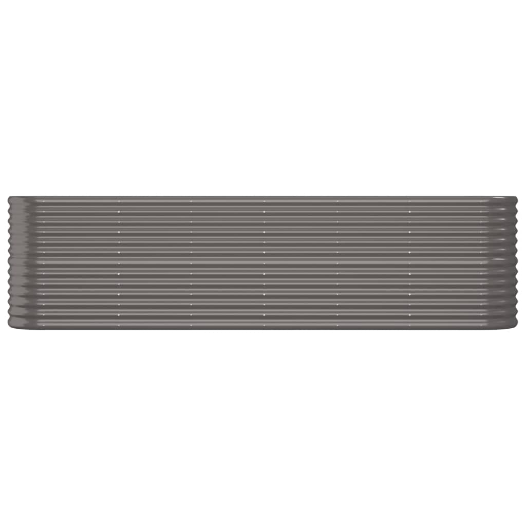 Letto Giardino Acciaio Zincato 260x40x68 cm Grigio | homemem39