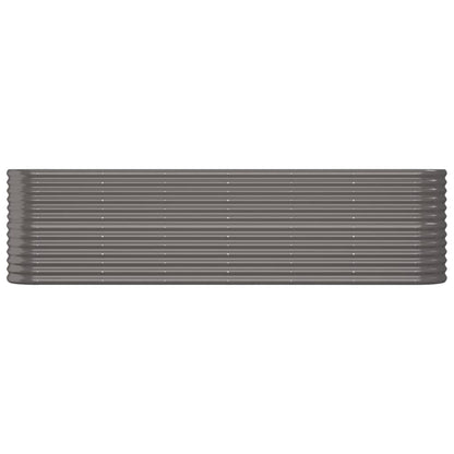 Letto Giardino Acciaio Zincato 260x40x68 cm Grigio - homemem39