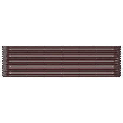 Letto Giardino Acciaio Zincato 260x40x68cm Marrone | homemem39