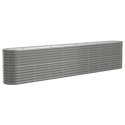 Letto Giardino Acciaio Zincato 332x40x68 cm Grigio | homemem39