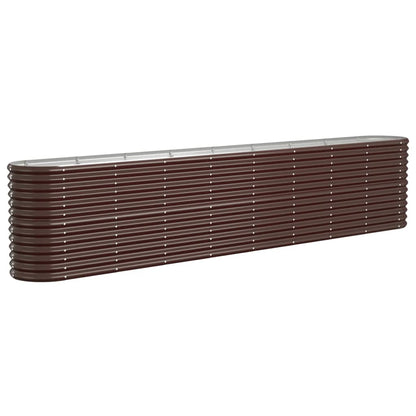 Letto Giardino Acciaio Zincato 332x40x68cm Marrone