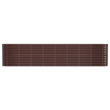 Letto Giardino Acciaio Zincato 332x40x68cm Marrone